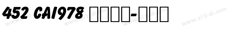 452 CAI978 常规中欧字体转换